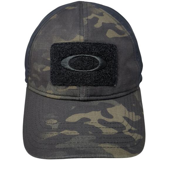 Oakley A-Flex Fitted Baseball Cap Multi XL Embroidered Lightweight Camouflage - Picture 1 of 9